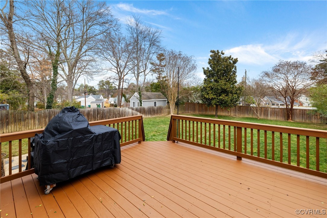 6618 Three Chopt Road Richmond, VA 23226 - Photo 34 of 36 Spacious deck overlooking rear yard