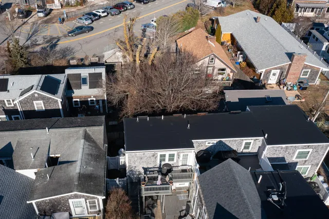 an aerial view of a city