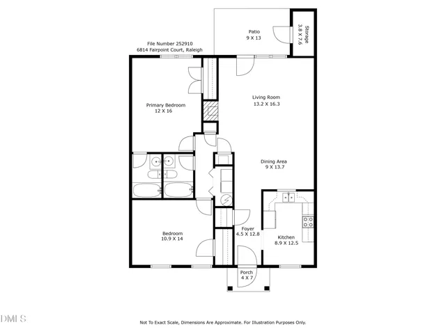 $279,900 | 6814 Fairpoint Court, Raleigh, NC 27613