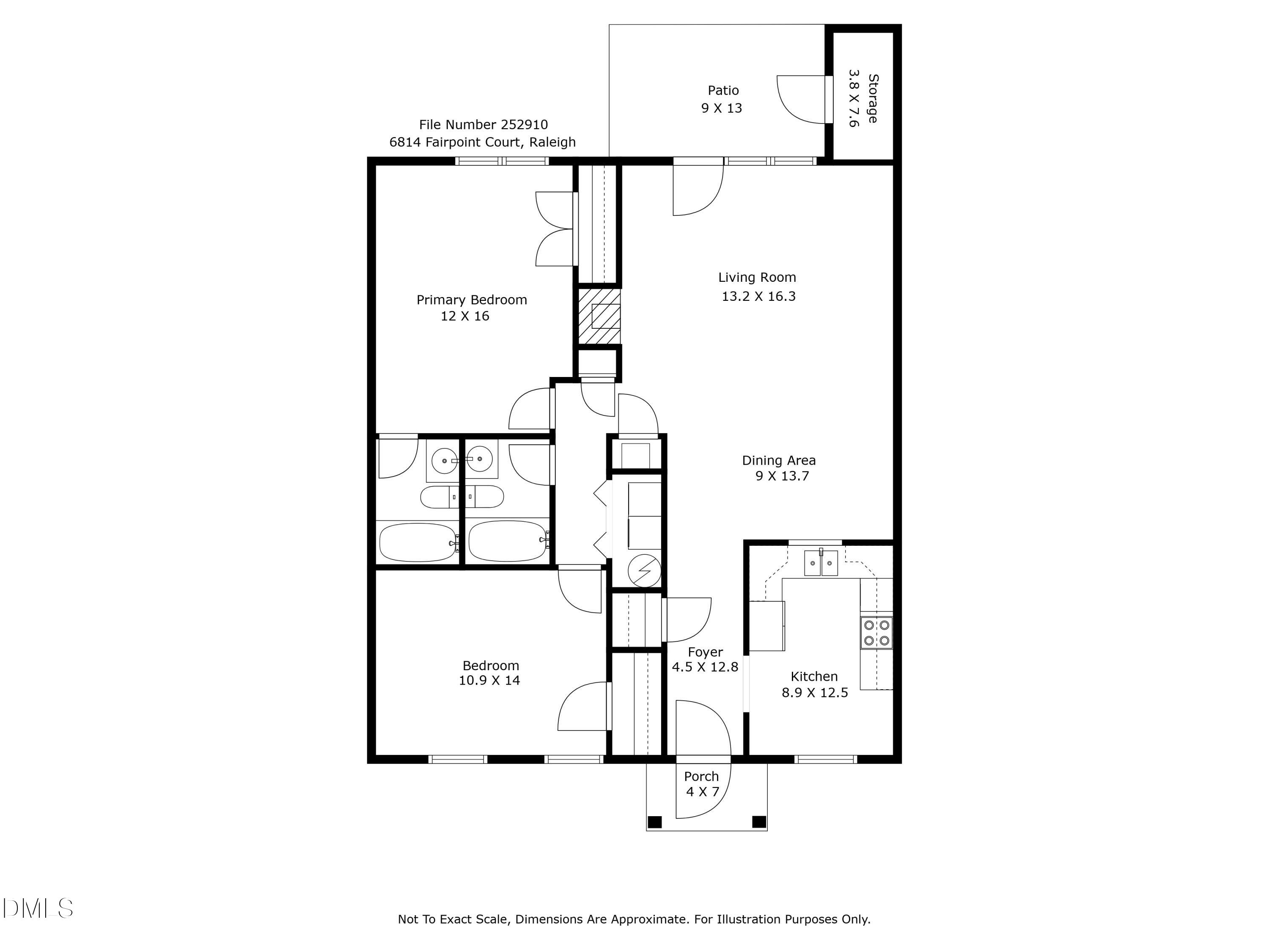 6814 Fairpoint Court Raleigh, NC 27613 - Photo 12 of 12 Floorplan Photo_6814 Fairpoint_Gunterman