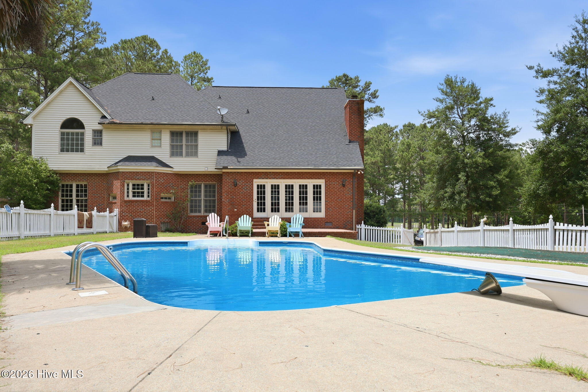 4076 Mobleys Bridge Road Grimesland, NC 27837 - Photo 52 of 66 pool back of home, fened