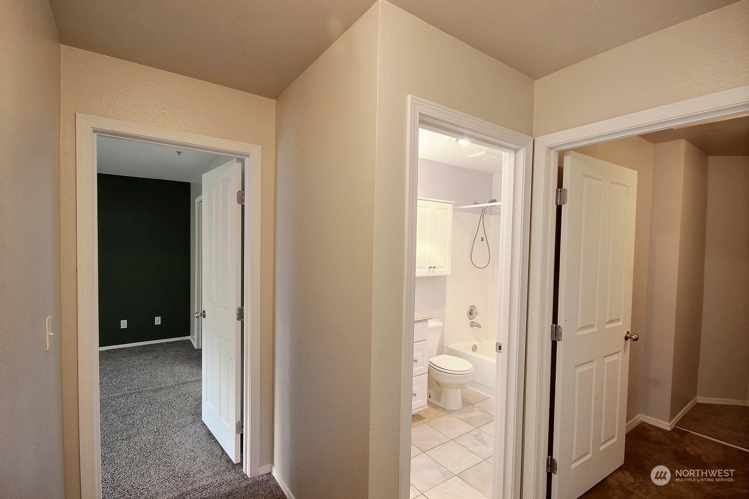 1826 Kennedy Place, Unit D7 DuPont, WA 98327 - Photo 8 of 19 wooden floor with a view of bathroom