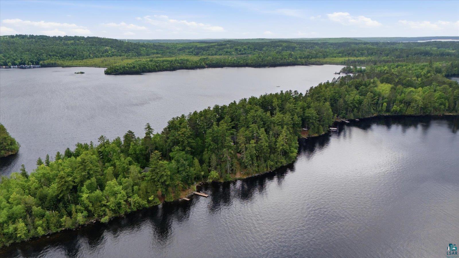 5298 Long Island Tower, MN 55790 - Photo 17 of 31 Expansive lakefront property featuring dense mature trees and multiple private docks