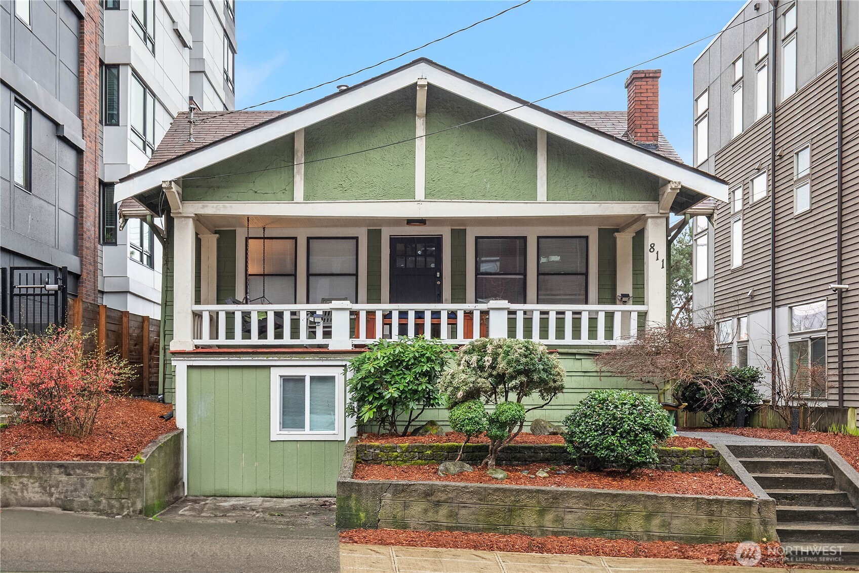 a front view of a house