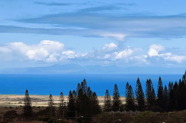 a view of a city and mountain