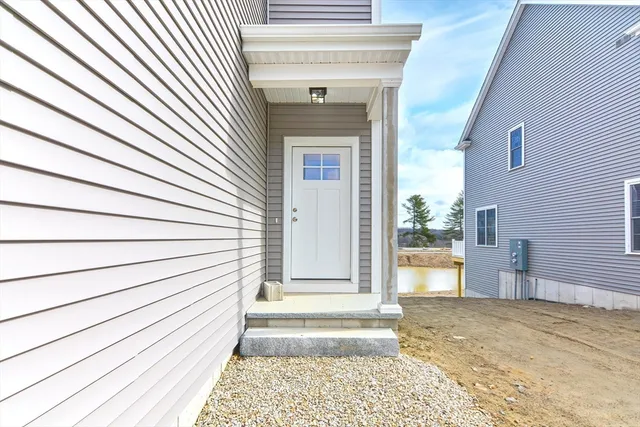 a view of a entryway front of a house