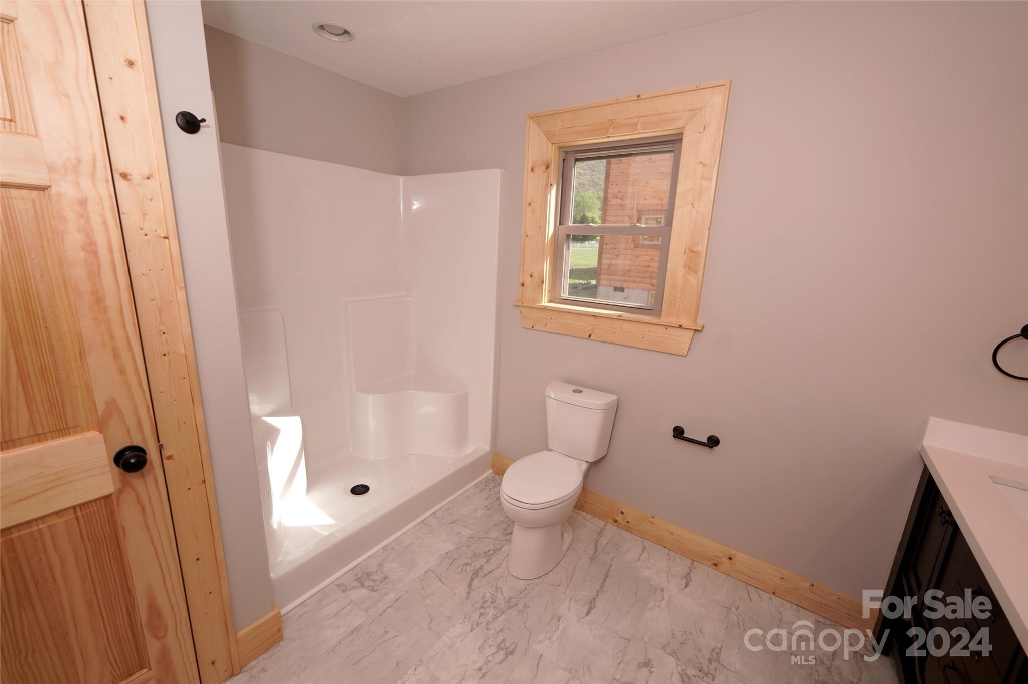 54 Alex Ridge Maggie Valley, NC 28751 - Photo 34 of 35 a bathroom with a toilet and a shower