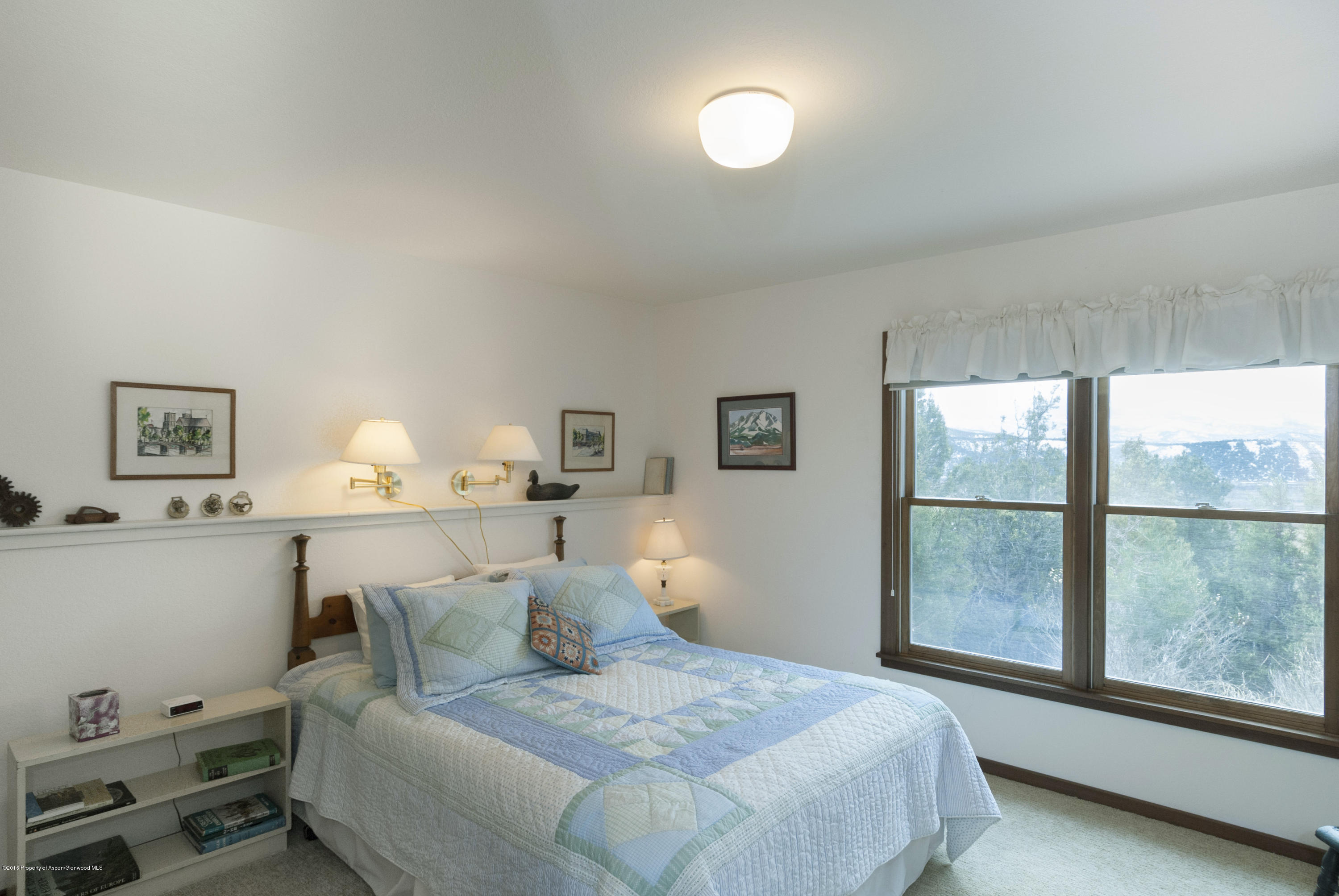 550 Wooden Deer Road Carbondale, CO 81623 - Photo 20 of 21 a bedroom with a large bed and a window