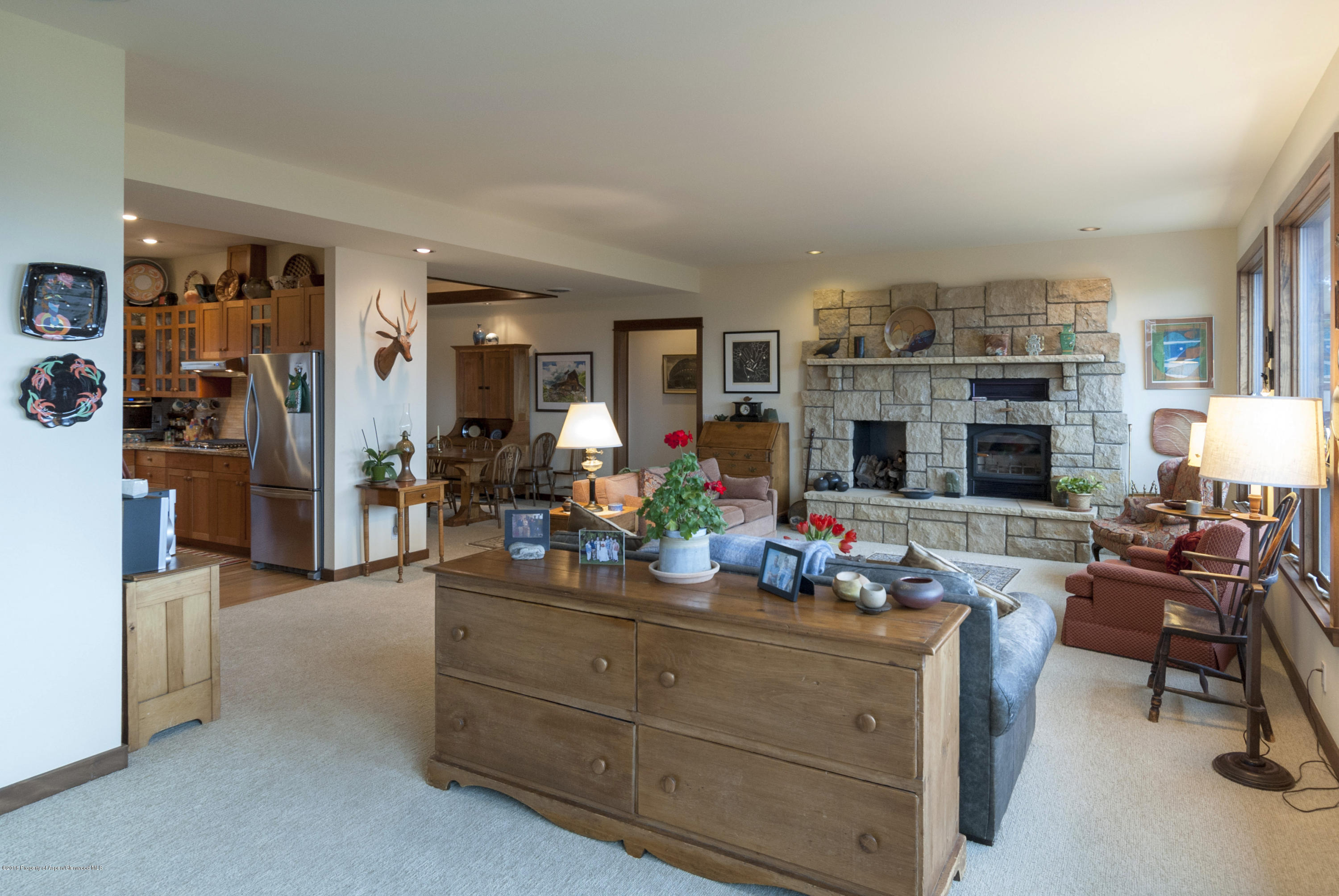 550 Wooden Deer Road Carbondale, CO 81623 - Photo 9 of 21 a living room with furniture and a flat screen tv