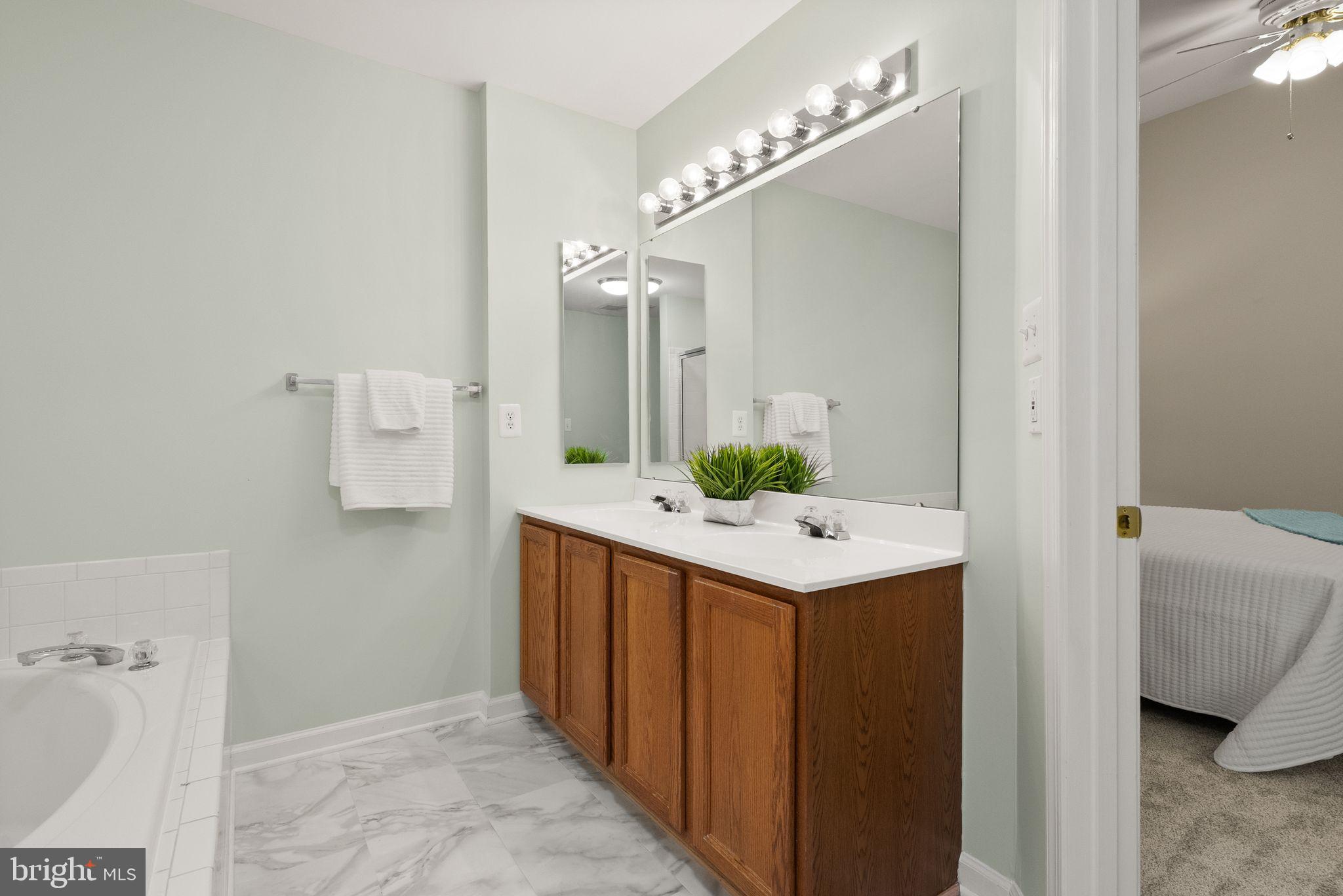 20544 Morningside Terrace Sterling, VA 20165 - Photo 30 of 54 a bathroom with a sink and mirror