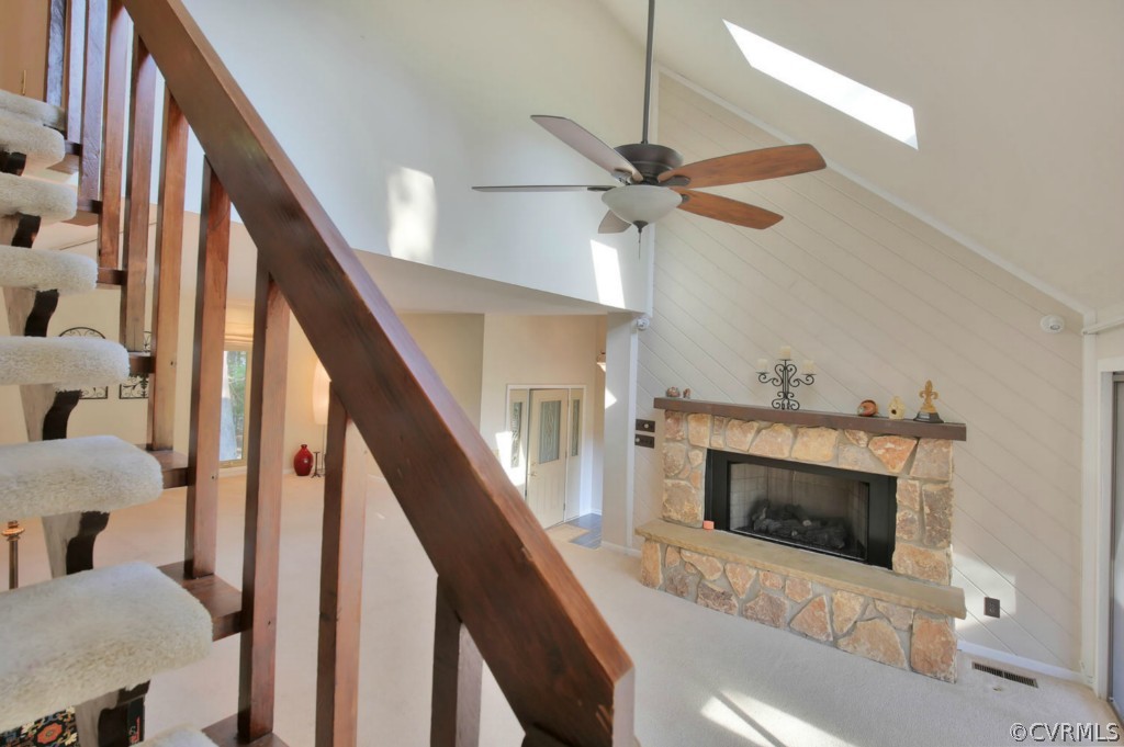 3509 Stoney Ridge Road Midlothian, VA 23112 - Photo 5 of 24 a view of an empty room with wooden floor and a fire place
