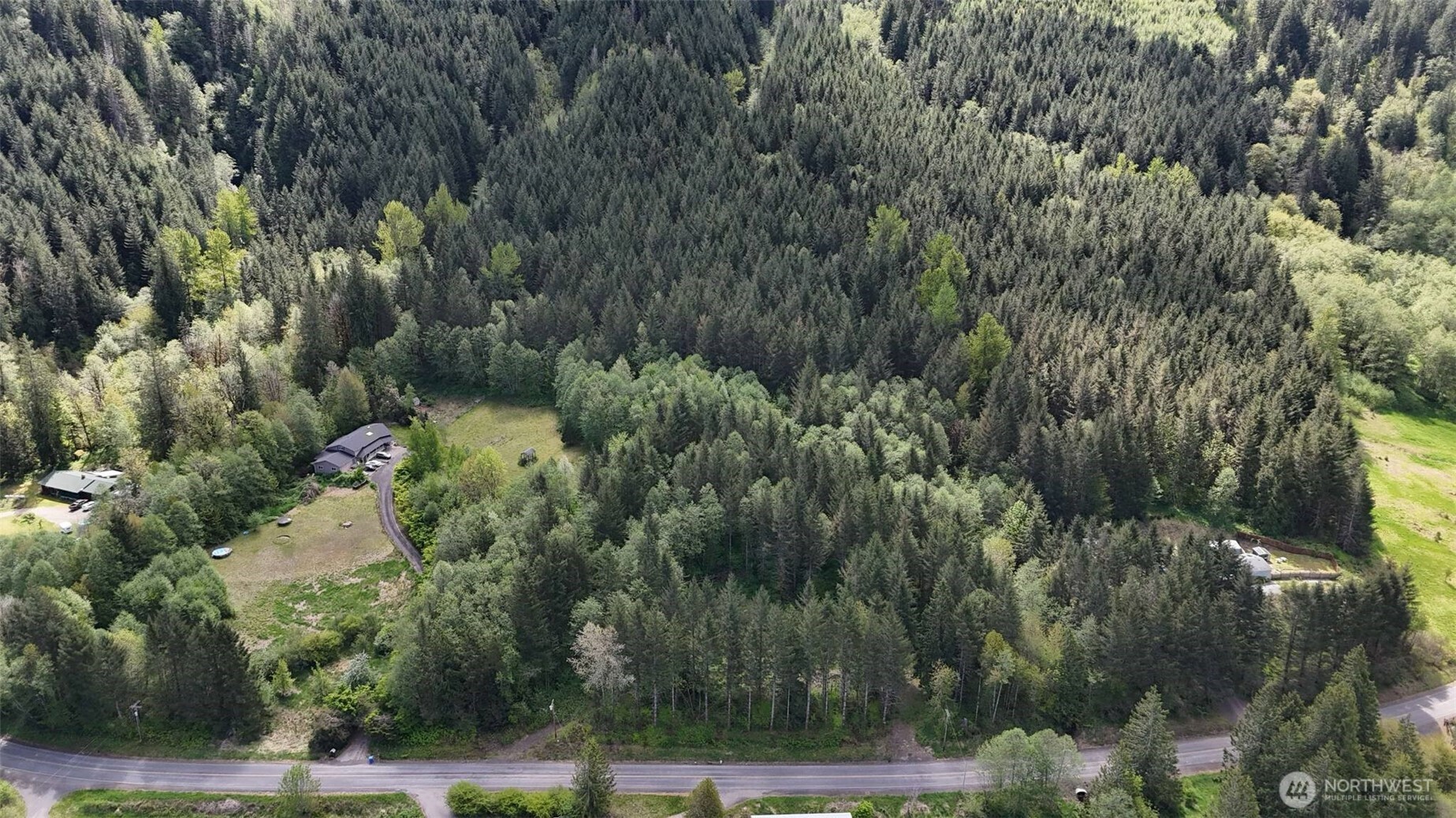 426 Highland Valley Road Morton, WA 98356 - Photo 11 of 14 an aerial view of residential house with outdoor space and trees all around