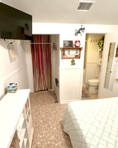 a view of a lake with houses