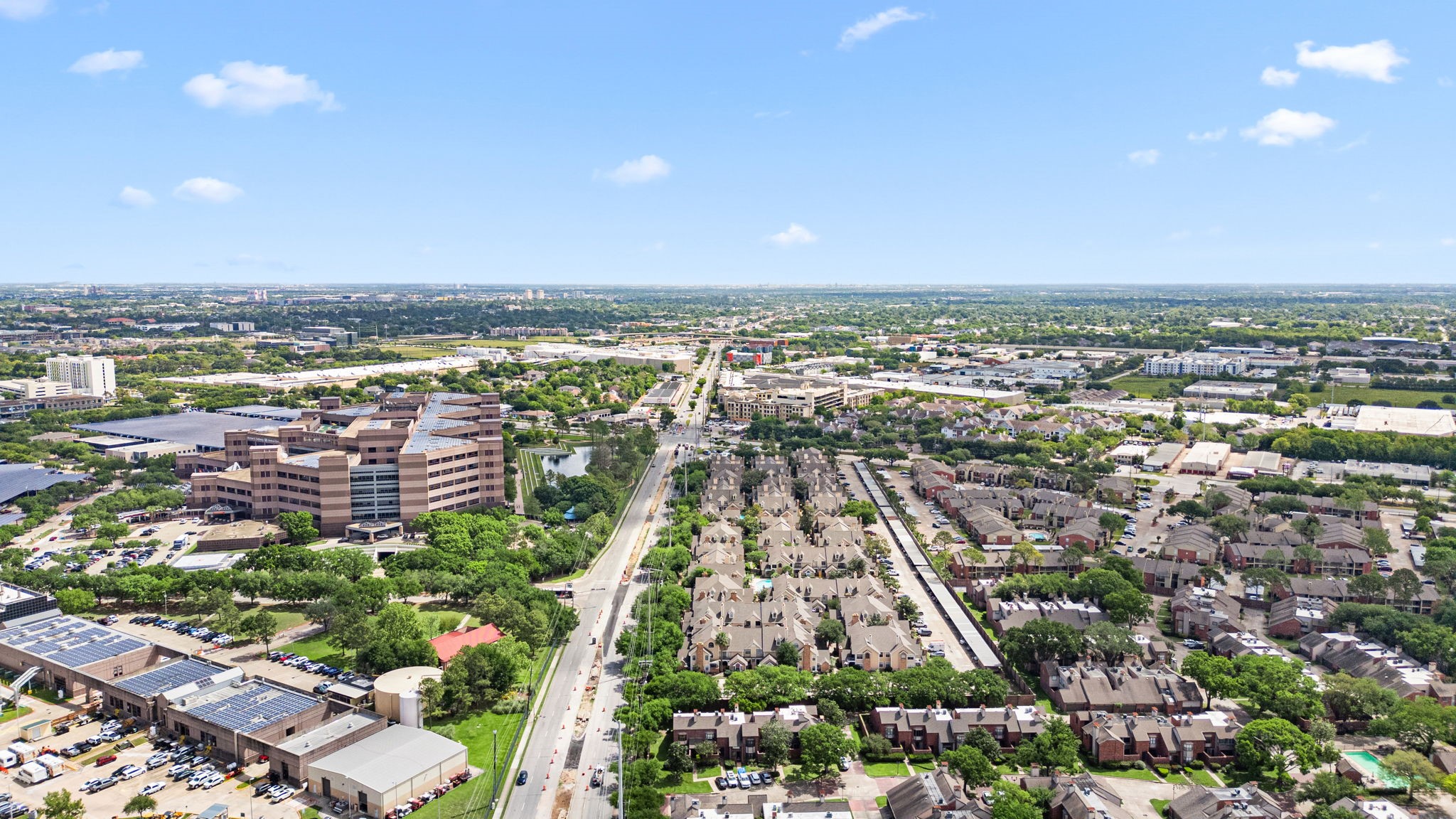 7447 Cambridge Street, Unit 117 Houston, TX 77054 - Photo 33 of 38 an aerial view of multiple house