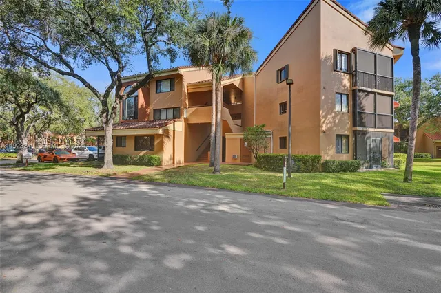 front view of a building with a street