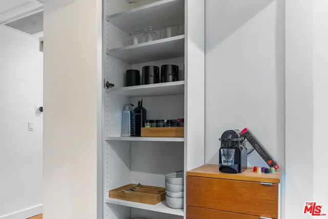 a room with storage and utility