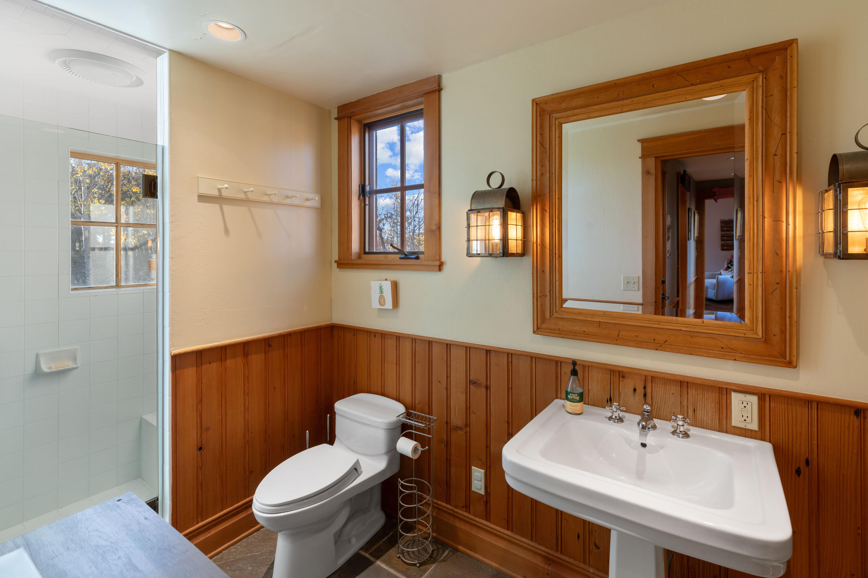 1036 Harcourt Trail Placerville, CO 81430 - Photo 16 of 44 a bathroom with a sink mirror and toilet