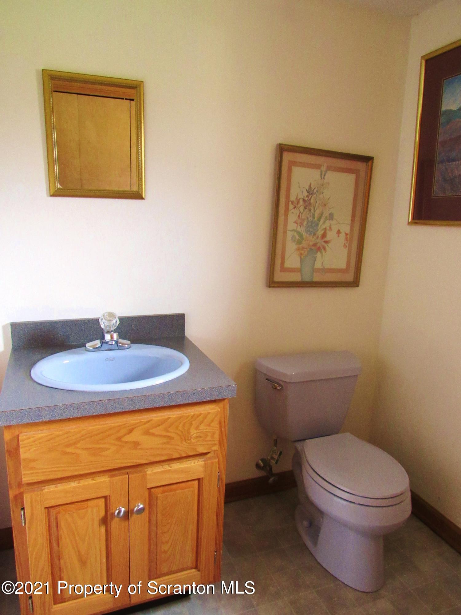 336 Aukema Road Meshoppen, PA 18630 - Photo 54 of 67 a bathroom with a toilet a sink and mirror