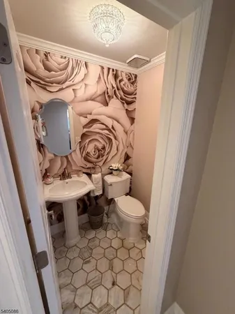 a bathroom with a sink and a toilet