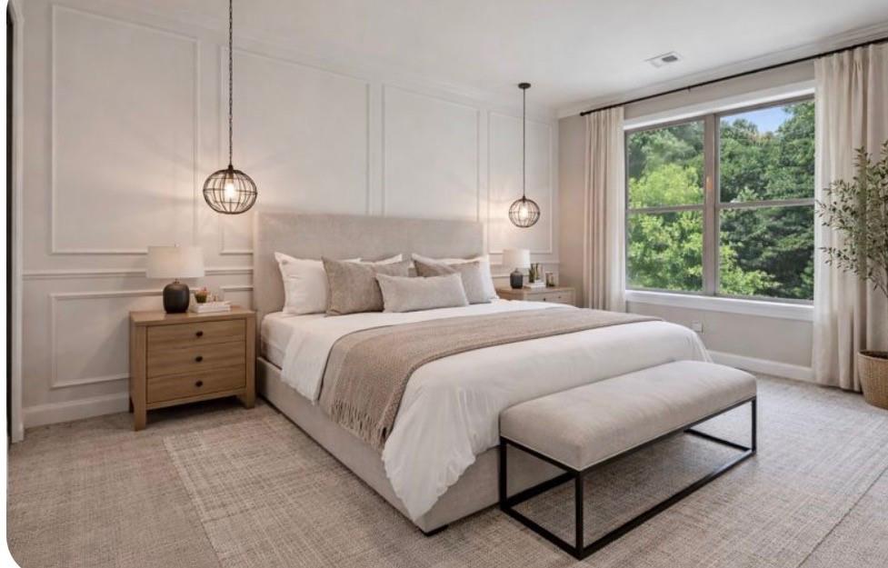 4105 Bellehurst Lane Cumming, GA 30040 - Photo 22 of 48 a bedroom with a bed and a window