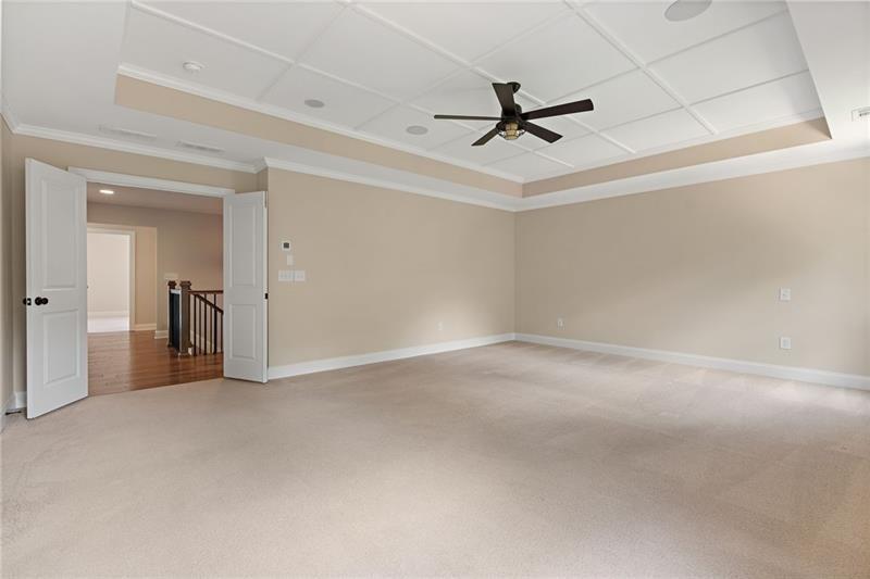 4105 Bellehurst Lane Cumming, GA 30040 - Photo 24 of 48 a view of a livingroom with a ceiling fan and window