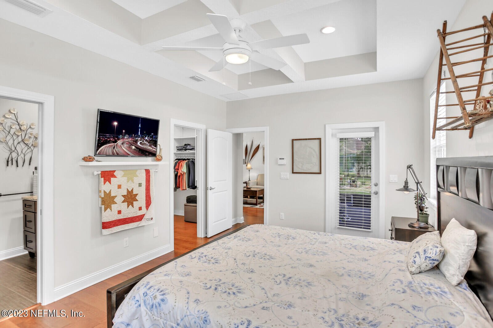 1521 Lee Road St. Johns, FL 32259 - Photo 12 of 38 a bedroom with furniture and wooden floor