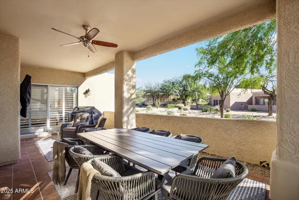 a view of balcony and patio