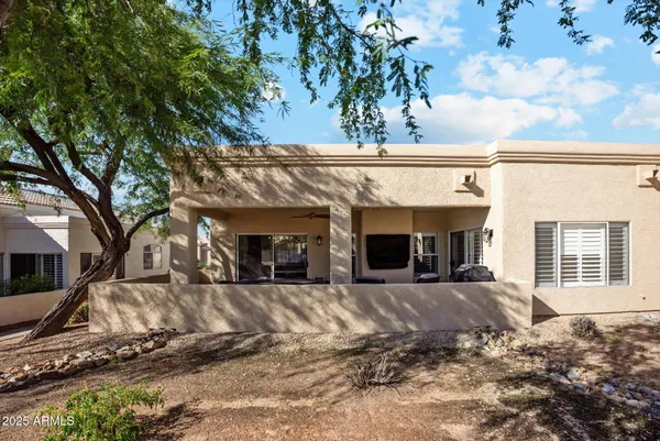 a view of a house with a outdoor space