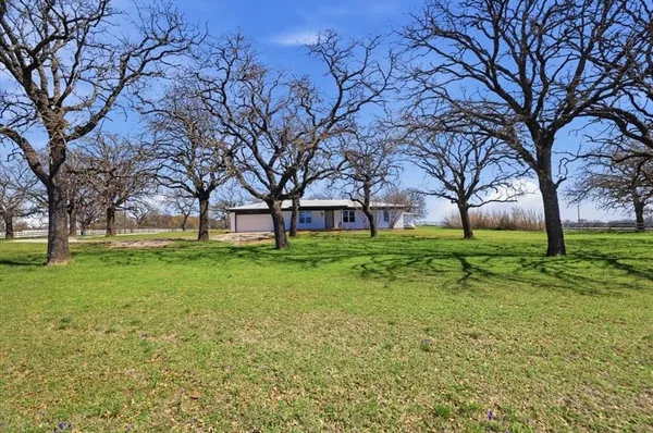 a view of house with backyard