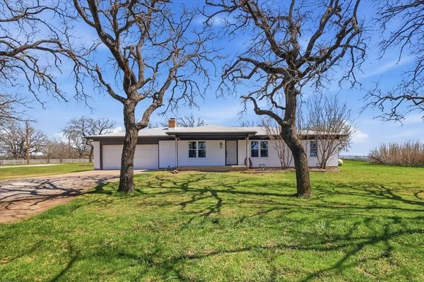 a house view with a garden space