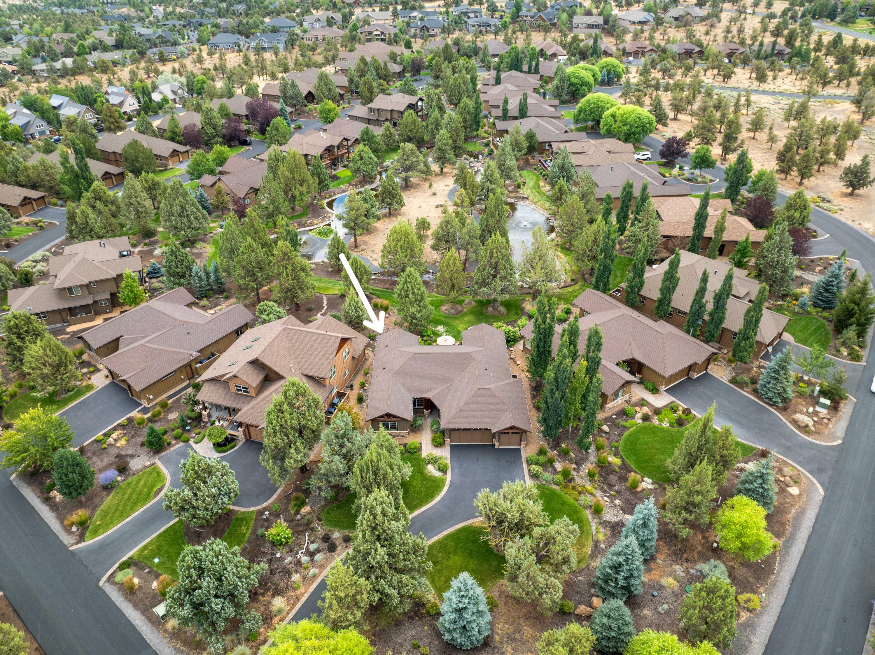 205 Vista Rim Drive Redmond, OR 97756 - Photo 45 of 85 an aerial view of residential house with outdoor space and trees all around
