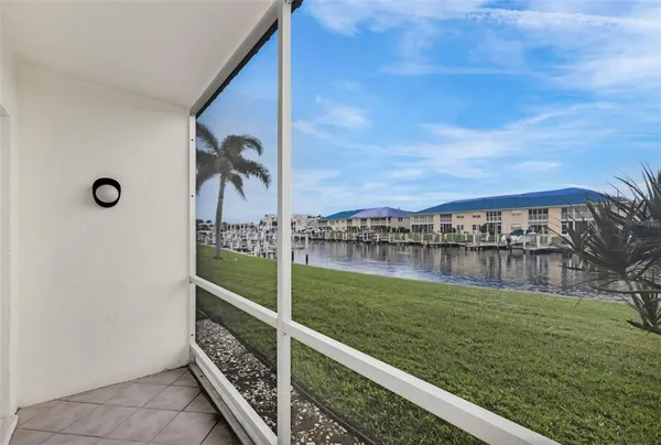 a view of a balcony with lake