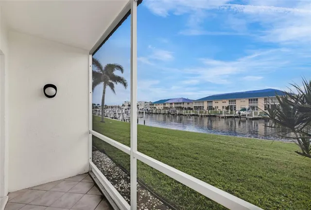 a view of a balcony with lake