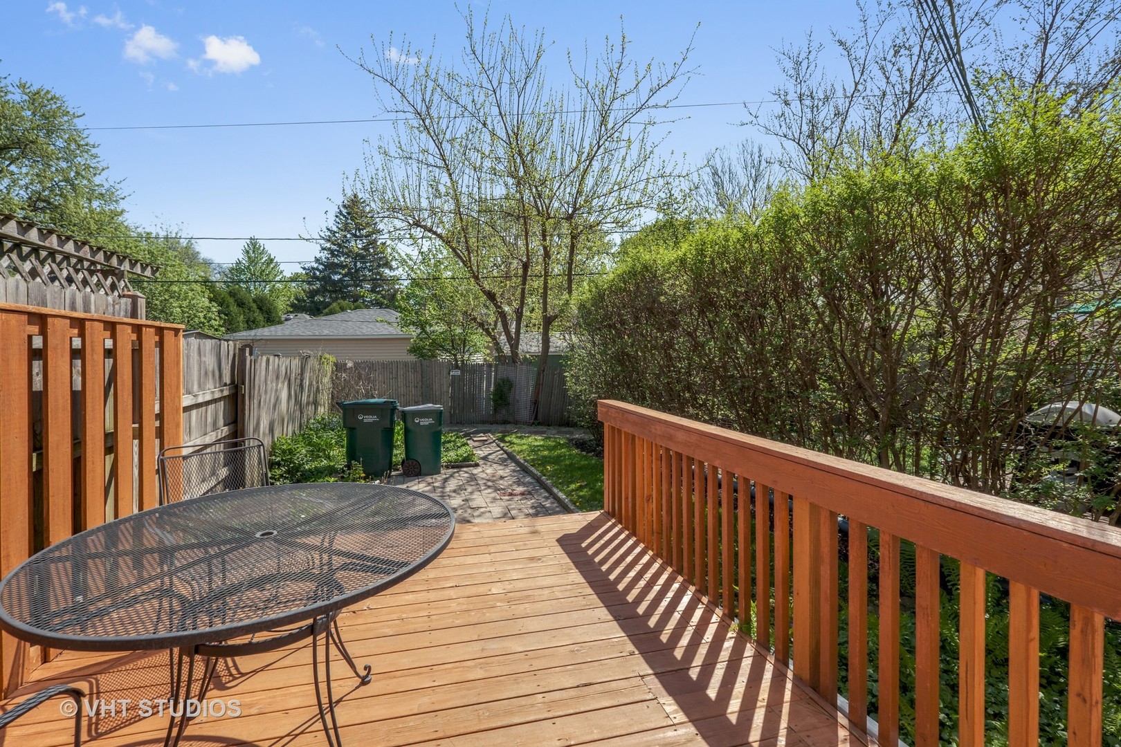 314 Skokie Road Wilmette, IL 60091 - Photo 14 of 14 a view of a wooden deck with a backyard