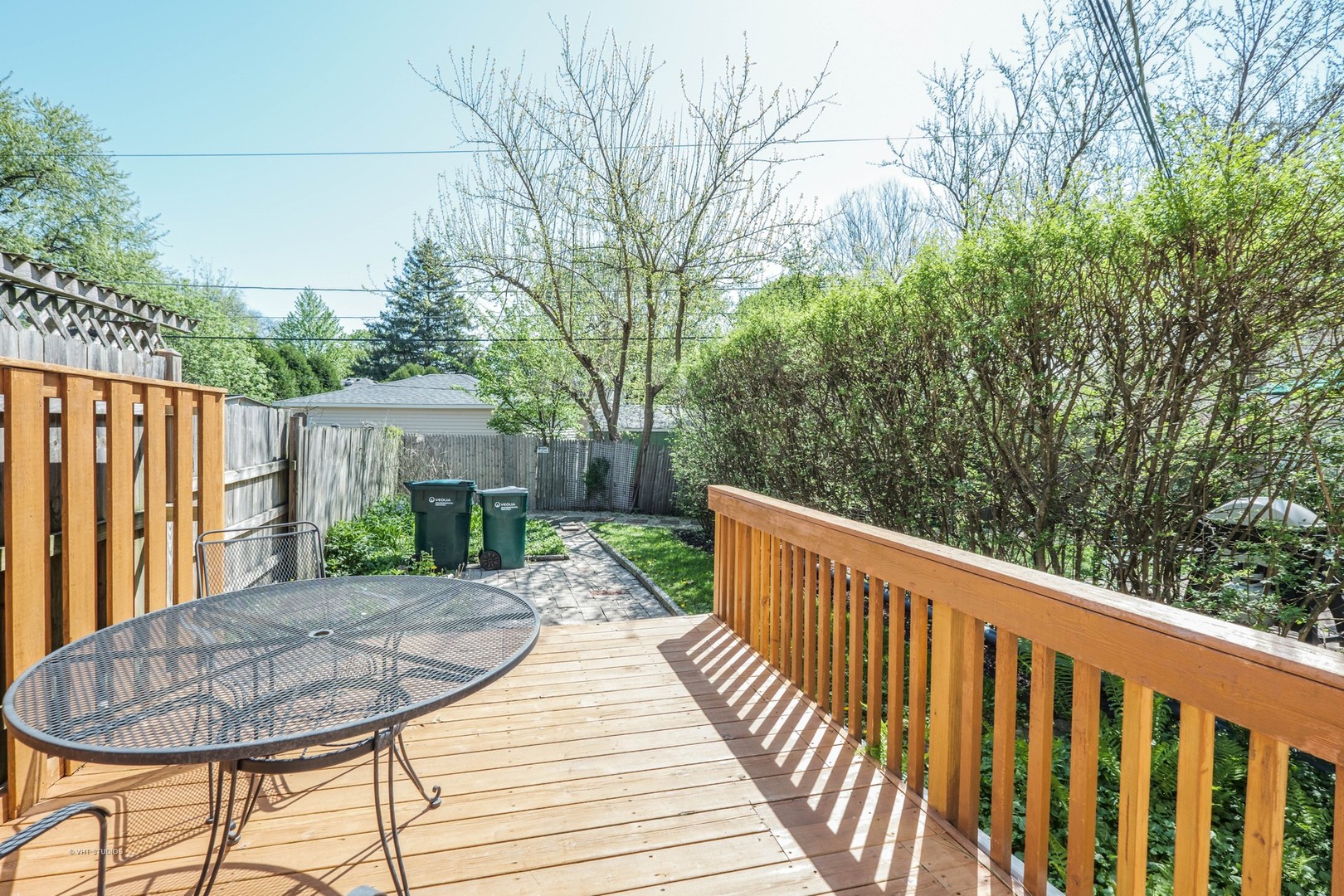 314 Skokie Road Wilmette, IL 60091 - Photo 10 of 14 a view of a wooden deck with a backyard