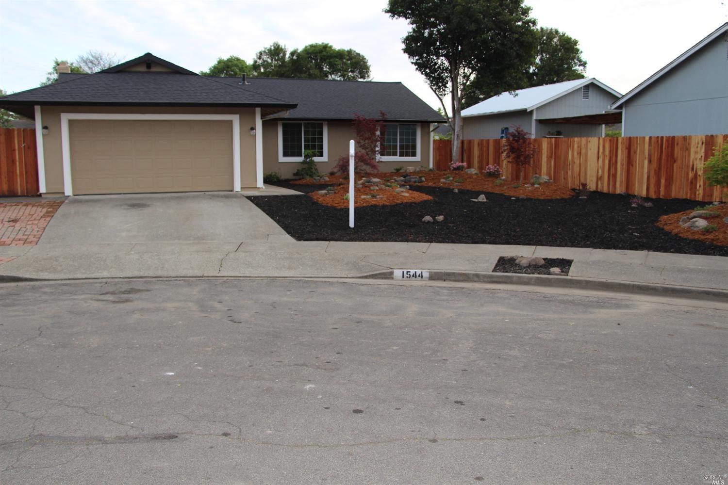 1544 Wellesley Court Santa Rosa, CA 95401 - Photo 1 of 1 Fresh Exterior Paint, New Roof, new side fences and gates, outside lights & front yard landscaping.