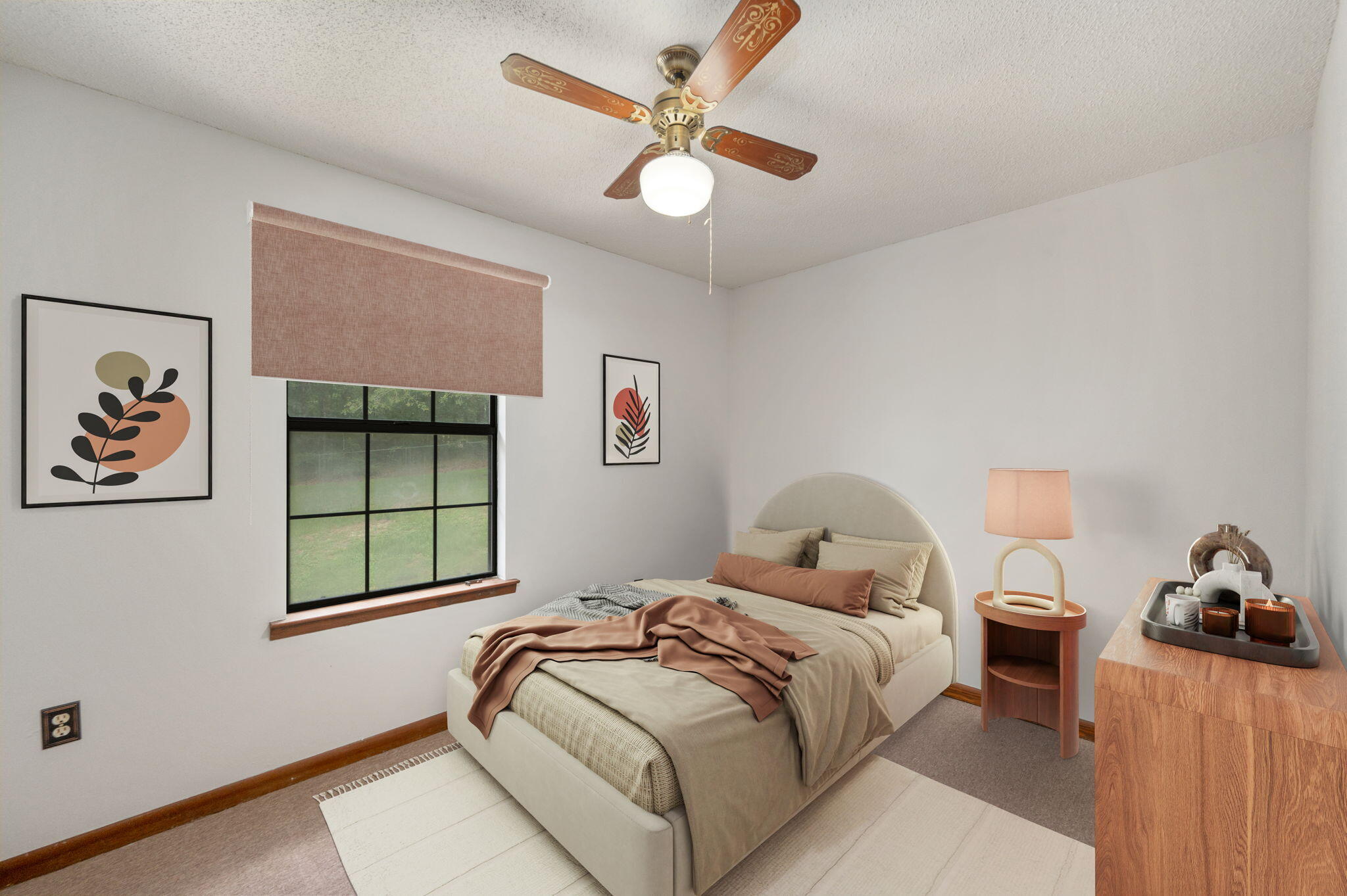 6141 Bud Moulton Road Crestview, FL 32536 - Photo 22 of 34 a bedroom with a bed and a window
