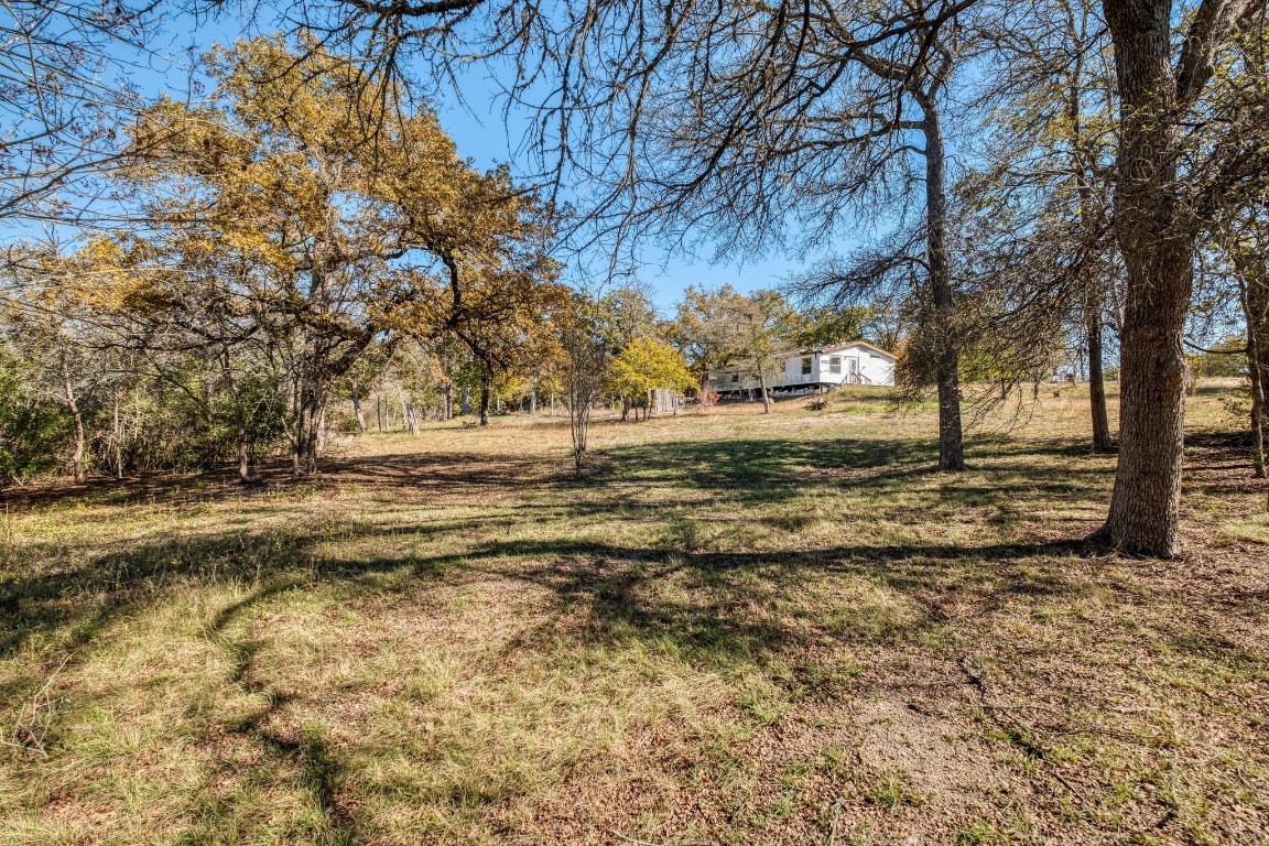 21400 Webberwood Ridge Drive Elgin, TX 78621 - Photo 14 of 22 a view of dirt yard with large trees
