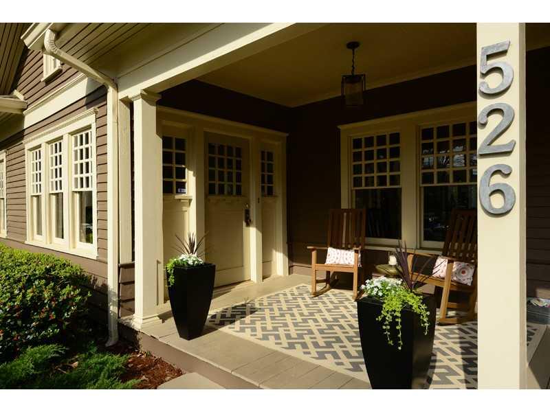 526 Ponce De Leon Place Decatur, GA 30030 - Photo 1 of 1 Exterior Front. Large and covered front porch is so inviting.
