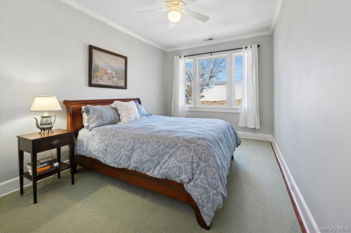 31 Emerson Road Larchmont, NY 10538 - Photo 22 of 43 This bedroom has a large closet not shown. The windows throughout have been updated.