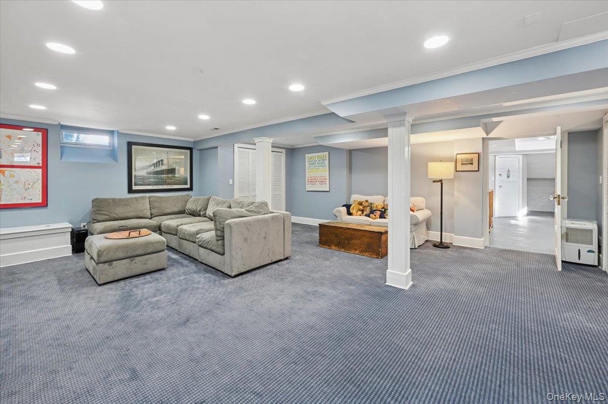 31 Emerson Road Larchmont, NY 10538 - Photo 32 of 43 Another view of the carpeted basement....it is carpeted because IT IS TOTALLY DRY!
