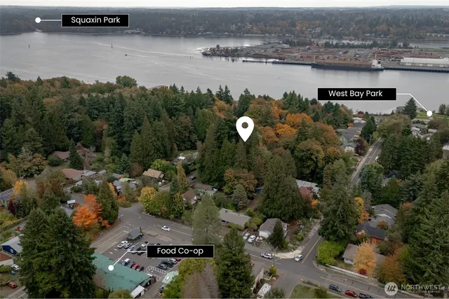 an aerial view of a city