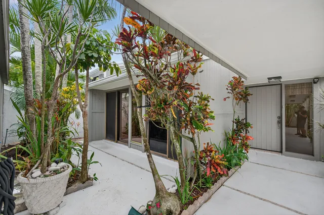 a house view with a backyard