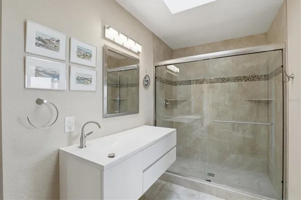 a garden view with a lake view