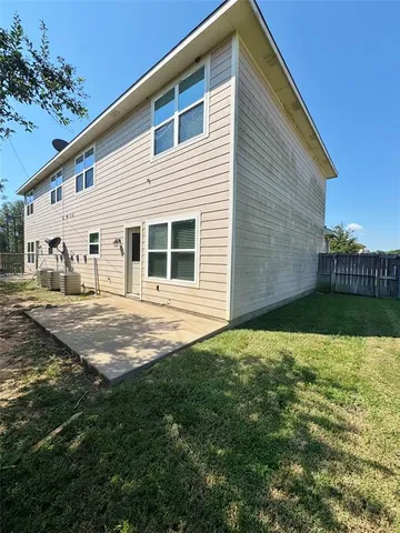 a backyard of a house