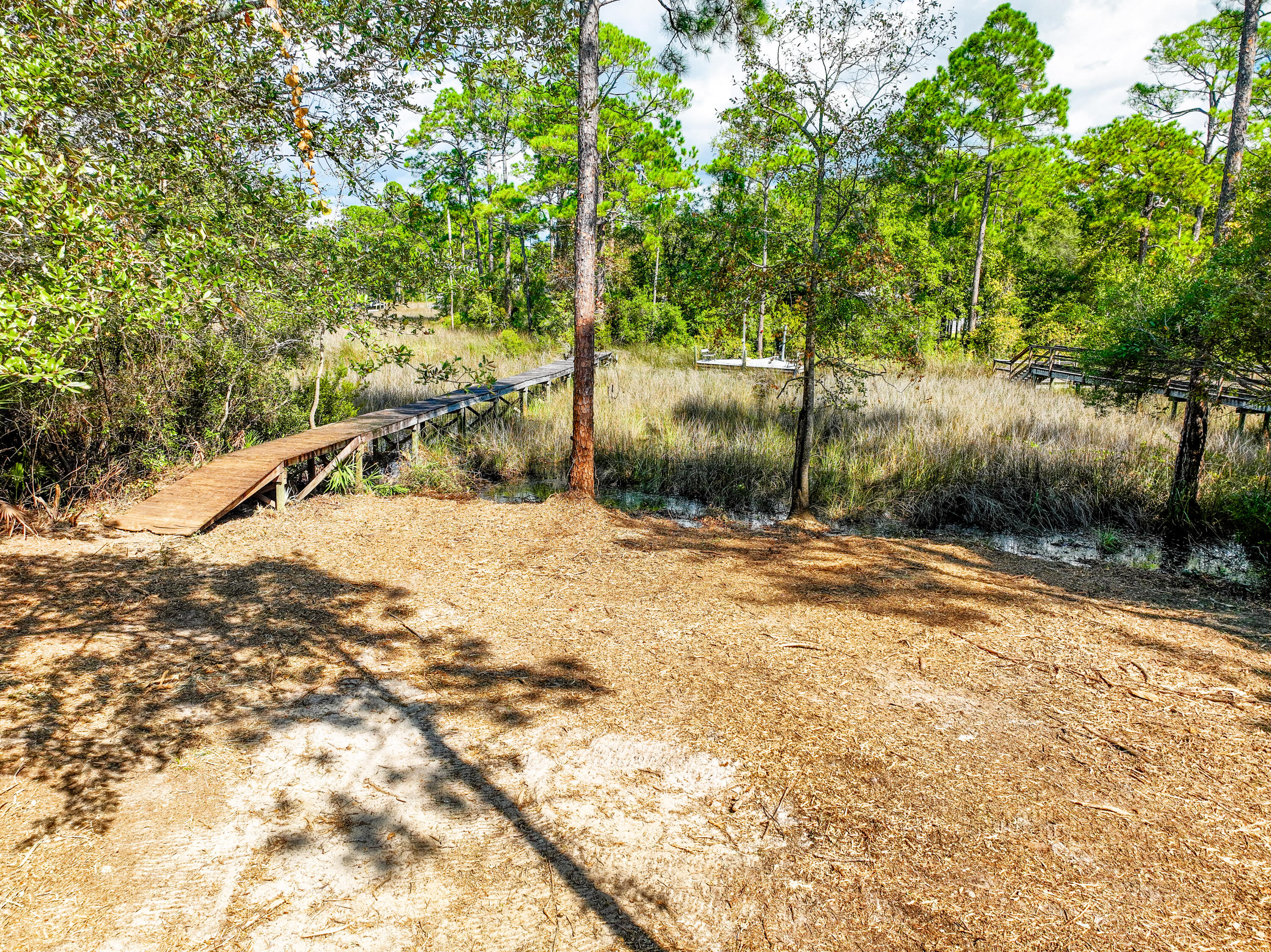 212 Pisces Drive Santa Rosa Beach, FL 32459 - Photo 3 of 17 a backyard of a house with lots of green space