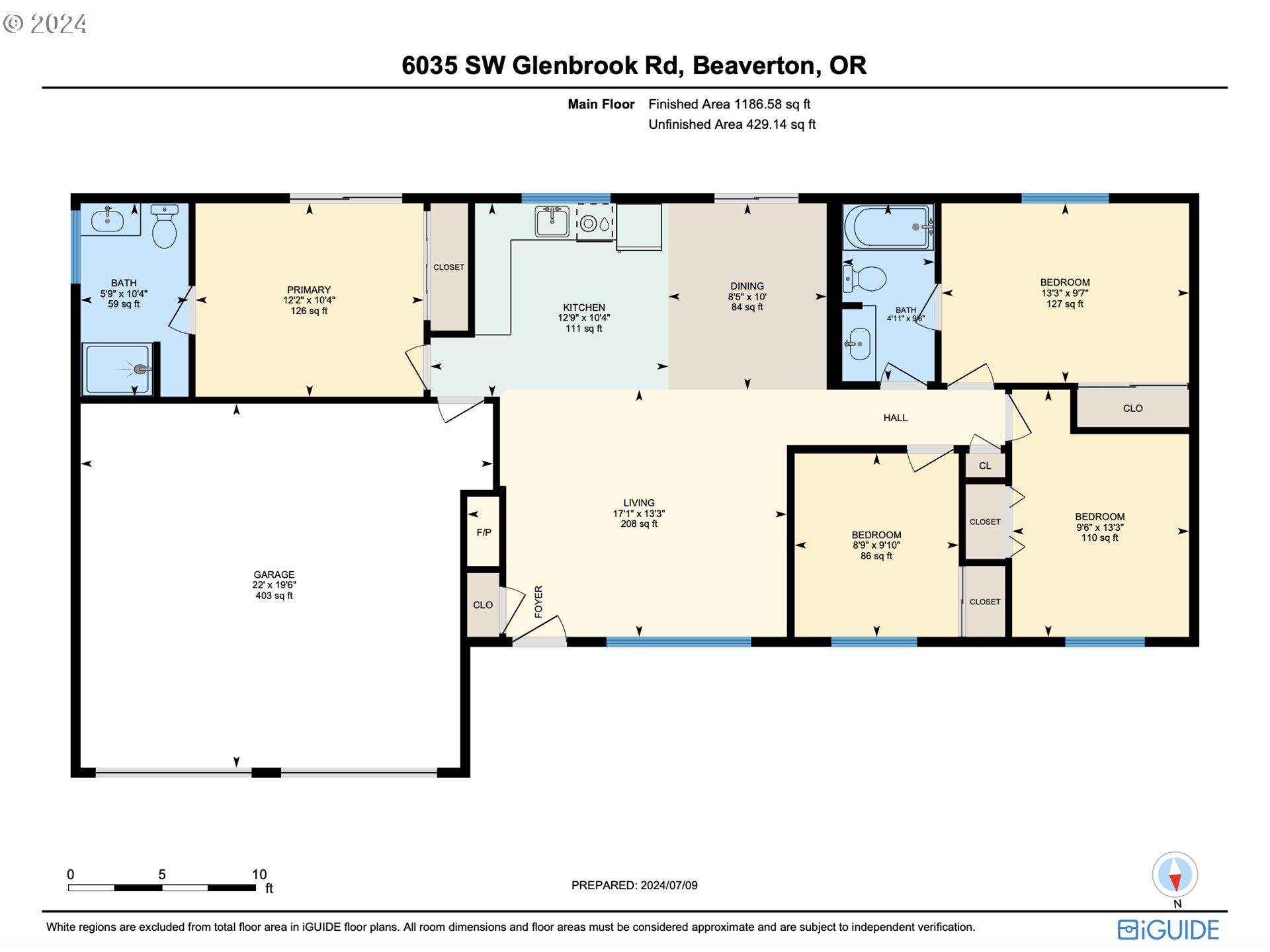 6035 Southwest Glenbrook Road Beaverton, OR 97007 - Photo 35 of 35 Floor Plan