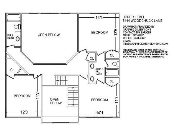 5444 Woodchuck Road Roanoke, VA 24018 - Photo 70 of 71 Upper Level Floor Plan