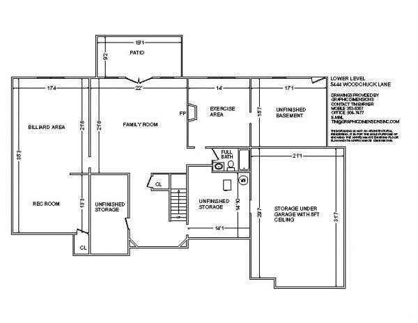 5444 Woodchuck Road Roanoke, VA 24018 - Photo 71 of 71 Lower Level Floor Plan