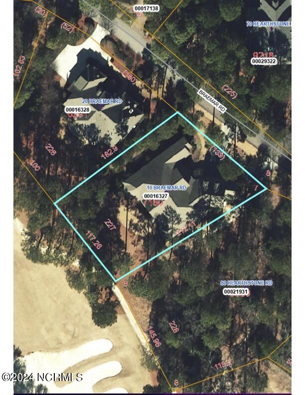 10 Braemar Road Pinehurst, NC 28374 - Photo 58 of 60 Aerial View 10 Braemar Rd